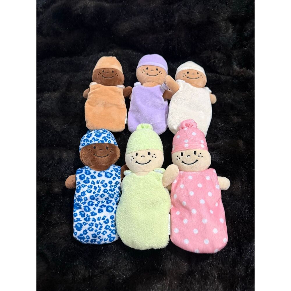 Creative Minds Basket of Babies Plush Dolls Set of 6 w/Basket